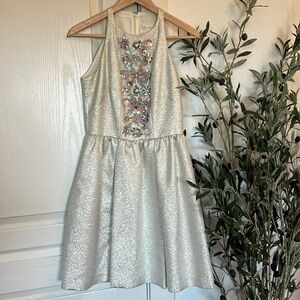 Shoshanna Midnight Dress with Flowers